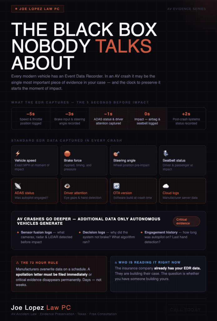 Black Box Event Data Recorder Infographic